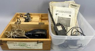 VINTAGE & LATER MARINE EQUIPMENT, 2 ITEMS - to include a cased Walkers Knot Master log Mk 3A and a