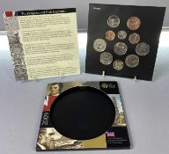 THE ROYAL MINT 2009 KEW GARDENS 50 PENCE BRILLIANT UNCIRCULATED COIN COLLECTION - 11 coins in