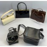 LADY'S VINTAGE HANDBAGS (3) and a Polaroid 2000 land camera in carry case