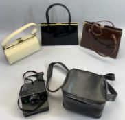LADY'S VINTAGE HANDBAGS (3) and a Polaroid 2000 land camera in carry case