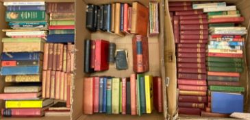 BOOKS - a vintage assortment to include a fine leather bound copy Essays by Macaulay, also,