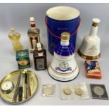 BELLS SCOTCH WHISKY & OTHER BOTTLED ALCOHOL & COLLECTABLES GROUP - to include coinage and