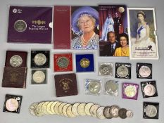VICTORIA, GEORGE VI FESTIVAL OF BRITAIN - packaged and loose commemorative crowns collection, ETC,