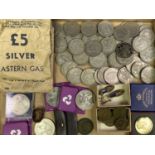 VINTAGE & LATER COINS/COMMEMORATIVE CROWNS COLLECTION - to include 11 George III Jetons, all dated