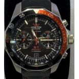 VOSTOK EUROPE N1 ROCKET CHRONOGRAPH STAINLESS STEEL CASED WRISTWATCH - with leather strap, Product