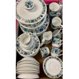 MID-WINTER POTTERY SPANISH GARDEN TABLEWARE - designed by Jessie Tait, 68 pieces to include two