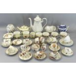 ROYAL ALBERT "SATIN ROSE" TEAWARE and a large parcel of other cabinet, teaware and assorted