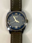 CAMY SWISS VINTAGE GENTLEMAN'S WRISTWATCH - with leather strap