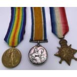 WWI MEDAL TRIO, ROYAL WELSH FUSILIERS INTEREST - named to Private R O Jones, to include the 1914-