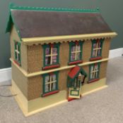 LARGE VINTAGE DOLL'S/MINIATURE COLLECTOR'S HOUSE with an extensive quantity of vintage and later