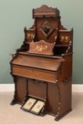 CIRCA 1900 MAHOGANY CASED REED ORGAN by Dale of Chester, in well presentable condition and