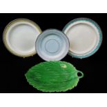 WELSH POTTERY GROUP, comprising late 18th / early 19th Century pearlware plates, one with