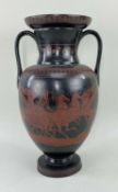 RARE SWANSEA DILLWYN ETRUSCAN POTTERY AMPHORA VASE 1847-1850 of Classical Italo-Greek form having