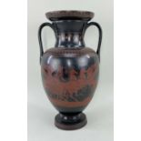 RARE SWANSEA DILLWYN ETRUSCAN POTTERY AMPHORA VASE 1847-1850 of Classical Italo-Greek form having