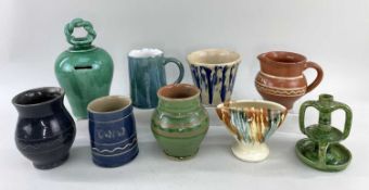 MODERN EWENNY POTTERY GROUP, APPROX. 9 ITEMSProvenance: private collection Vale of