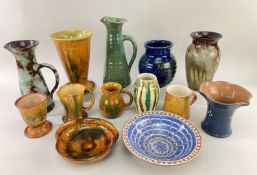 MODERN EWENNY POTTERY GROUP, APPROX. 13 ITEMSProvenance: private collection Vale of
