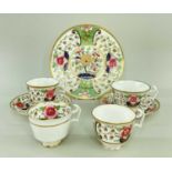 SWANSEA PORCELAIN JAPAN PATTERNED PART TEASET, in pattern no. 436, comprising circular bread