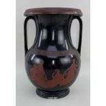 LARGE SWANSEA DILLWYN ETRUSCAN POTTERY PELIKE VASE 1847-1850 of Classical Italo-Greek form having