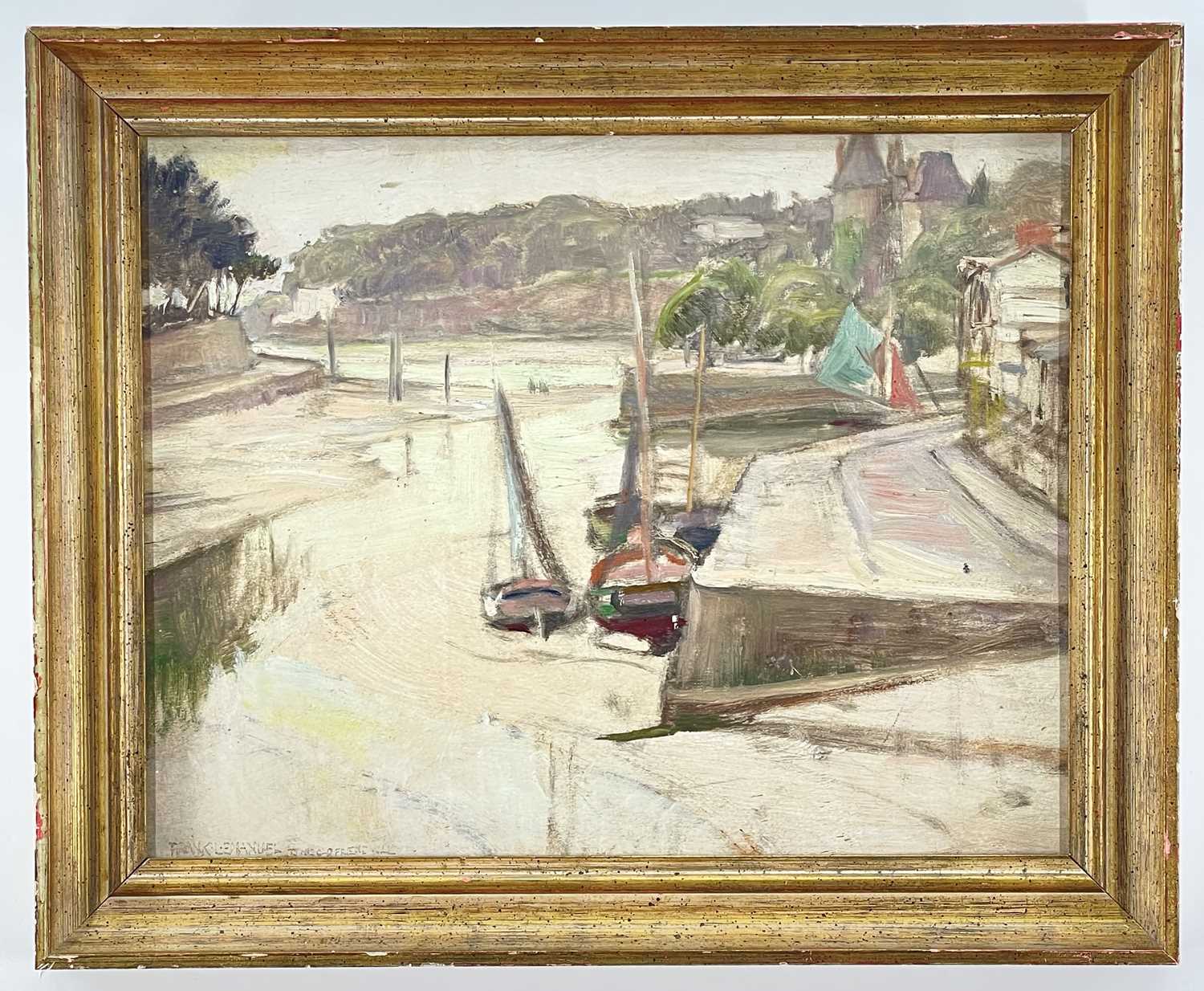 Dessin Original Frank Lewis Emanuel (1865-1948) - Rue De Vienne, France, 1928, Crayon