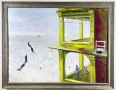 ‡ RICHARD O'CONNELL (contemporary) oil on canvas - The Old Summer House, Penarth head, signed with