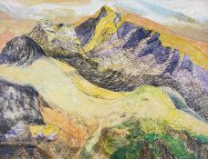 ‡ CONTEMPORARY WELSH SCHOOL collage and mixed media laid to board - landscape, indistinctly