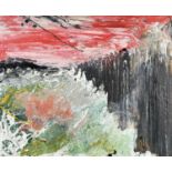 ‡ KHALED 'KARL' GHATTAS (1958-2007) oil on board - entitled verso 'Sea Barrier', signed and dated