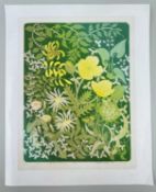 ‡ MARGARET GREEN (1925-2003) limited edition (9/50) lithograph - titled to base 'Summer Hedgerow',