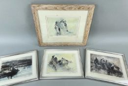 ‡ WILLIAM SELWYN (b.1933) four limited edition prints - various scenes, all signed, framed and