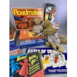 VINTAGE GAMES & TOYS - an assortment to include Hornby, Lego, also, soft toys