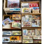 AIRFIX & OTHER PLASTIC MODEL KITS (36) along with other metal, wooden and cut out model kits, 46