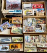 AIRFIX & OTHER PLASTIC MODEL KITS (36) along with other metal, wooden and cut out model kits, 46