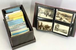 VINTAGE & LATER POSTCARDS - to include a small album of 130 plus cards with many depicting views