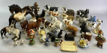 BORDER FINE ARTS ANIMAL MODELS - mainly dogs and a large parcel of other animal and other ornaments