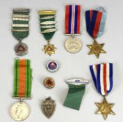 WW2 MEDAL GROUP OF 4, Safe Driving competition awards and a bronze boxing medallion, all items