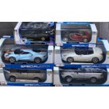 MAISTO SPECIAL EDITION 1:18 & 1:24 SCALE DIECAST VEHICLES (6) - to include a Ferrari California T,