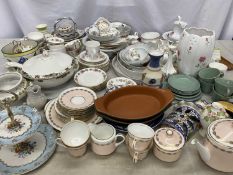 TEAWARE - Aynsley, Royal Sutherland, Duchess, a very large assortment, also, Royal Worcester Evesham