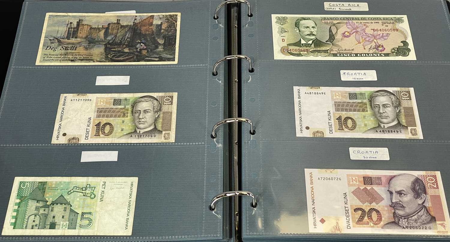 BRITISH & WORLD COINS & BANK NOTES COLLECTION - in two sleeved albums, 150 plus coins, 2 x Britain's - Image 2 of 4