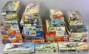 AIRFIX, HASEGAWA, ESCI, MATCHBOX and other model aircraft kits - approximately 30 boxes