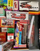 DIECAST & OTHER FIRE ENGINES & ASSOCIATED VEHICLES - all boxed, various makers and sizes, 20 items