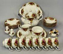 ROYAL ALBERT OLD COUNTRY ROSES TEAWARE - approximately 32 pieces