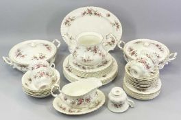 ROYAL ALBERT LAVENDER ROSE TEA & DINNER WARE - approximately 40 pieces