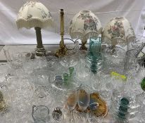 QUALITY DRINKING, ART GLASS, GOOD VASES, ETC - a very large assortment, also, a quantity of modern