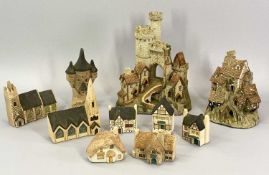 DAVID WINTER MODELS - 'The Castle Gate', 22cms tall and 'The House on Top', 16cms tall, and a