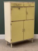 CIRCA 1950s KITCHEN CUPBOARD, labelled "Mother Hubbard", 135cms H, 92cms W, 39cms D