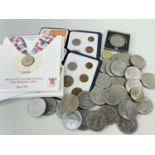 ASSORTED COMMEMORATIVE COINS, including 19 various 1965 Churchill crowns, 1977 Jubilee crowns,