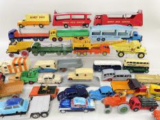 ASSORTED PLAY WORN DIE-CAST VEHICLES comprising Corgi Toys, Meccano Dinky Toys, Dinky Supertoys,