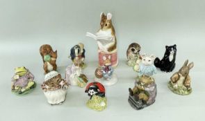 ASSORTED BEATRIX POTTER & OTHER FIGURES, by Beswick, Royal Albert, Royal Douton, including Old Mr