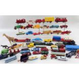 ASSORTED PLAY WORN DIE-CAST VEHICLES comprising Corgi Toys, Meccano Dinky Toys, Dinky Supertoys,