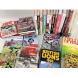 COLLECTION OF RUGBY UNION HARDBACK BOOKS biographies, British Lions, etc (27 x approx) Provenance: