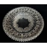 GEORGE IV SILVER GRAPE DISH, S C Younge & Co, Sheffield 1827, acanthus leaf rim, pierced and